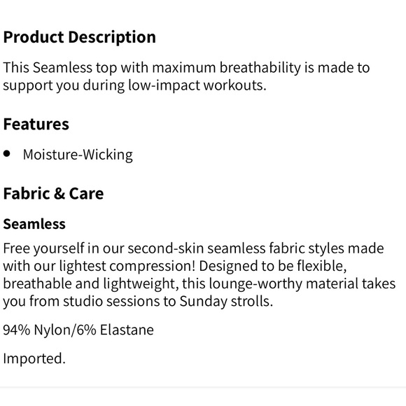 Fabletics Sync Long Sleeved Seamless Athletic Top-Washed Navy Color - Picture 6 of 6